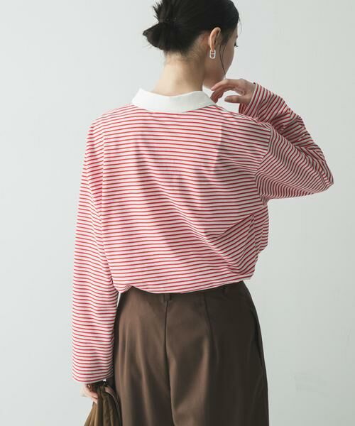 URBAN RESEARCH / アーバンリサーチ シャツ・ブラウス | シャツカラーマルチボーダーカットソー | 詳細4
