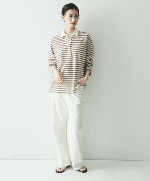 URBAN RESEARCH / アーバンリサーチ シャツ・ブラウス | シャツカラーマルチボーダーカットソー | 詳細16