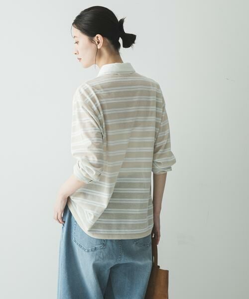 URBAN RESEARCH / アーバンリサーチ シャツ・ブラウス | シャツカラーマルチボーダーカットソー | 詳細25