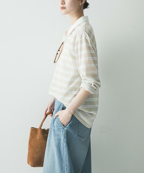 URBAN RESEARCH / アーバンリサーチ シャツ・ブラウス | シャツカラーマルチボーダーカットソー | 詳細26
