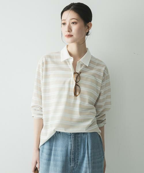 URBAN RESEARCH / アーバンリサーチ シャツ・ブラウス | シャツカラーマルチボーダーカットソー | 詳細27