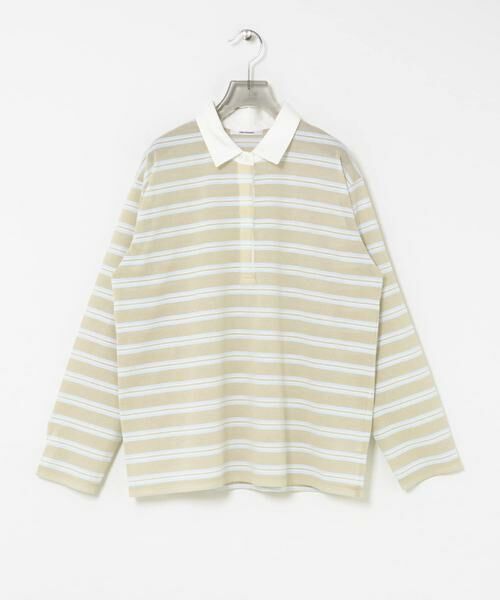 URBAN RESEARCH / アーバンリサーチ シャツ・ブラウス | シャツカラーマルチボーダーカットソー（ベージュ）