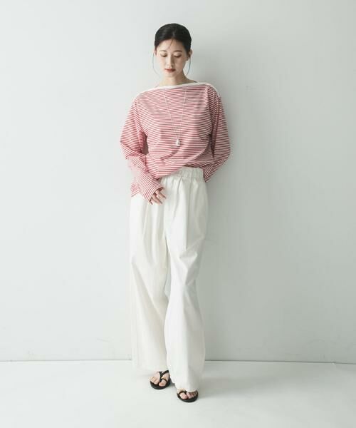 URBAN RESEARCH / アーバンリサーチ Tシャツ | マルチボーダー2WAYカットソー | 詳細7