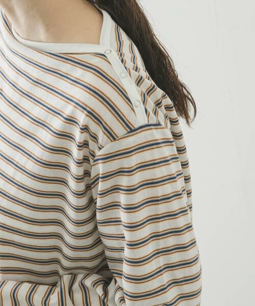 URBAN RESEARCH / アーバンリサーチ Tシャツ | マルチボーダー2WAYカットソー | 詳細17