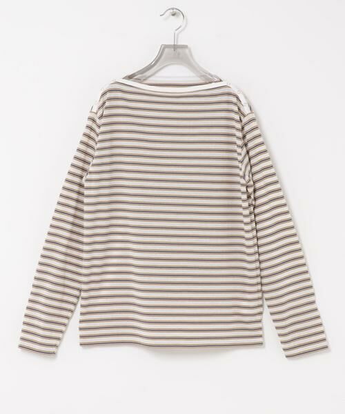 URBAN RESEARCH / アーバンリサーチ Tシャツ | マルチボーダー2WAYカットソー（オフホワイト）