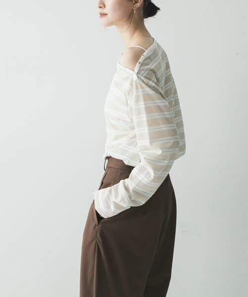 URBAN RESEARCH / アーバンリサーチ Tシャツ | マルチボーダー2WAYカットソー | 詳細25