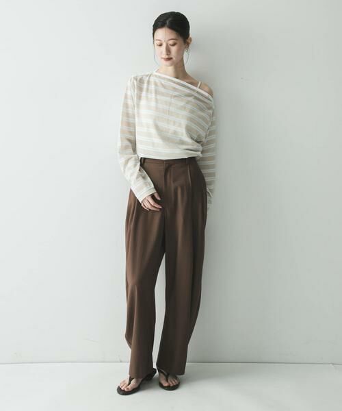 URBAN RESEARCH / アーバンリサーチ Tシャツ | マルチボーダー2WAYカットソー | 詳細27