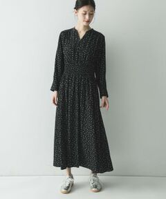 URBAN RESEARCH / アーバンリサーチ ワンピース | ウエストシャーリングドットワンピース