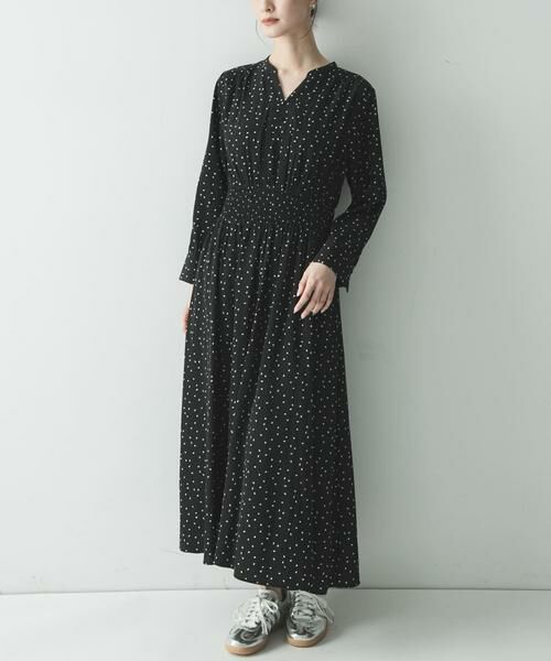 URBAN RESEARCH / アーバンリサーチ ワンピース | ウエストシャーリングドットワンピース | 詳細2