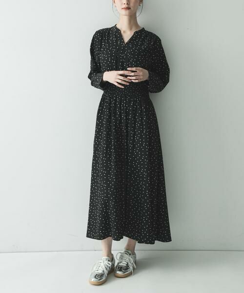 URBAN RESEARCH / アーバンリサーチ ワンピース | ウエストシャーリングドットワンピース | 詳細3