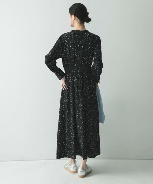 URBAN RESEARCH / アーバンリサーチ ワンピース | ウエストシャーリングドットワンピース | 詳細4