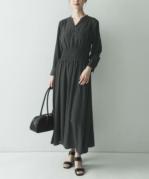 URBAN RESEARCH / アーバンリサーチ ワンピース | ウエストシャーリングドットワンピース | 詳細11