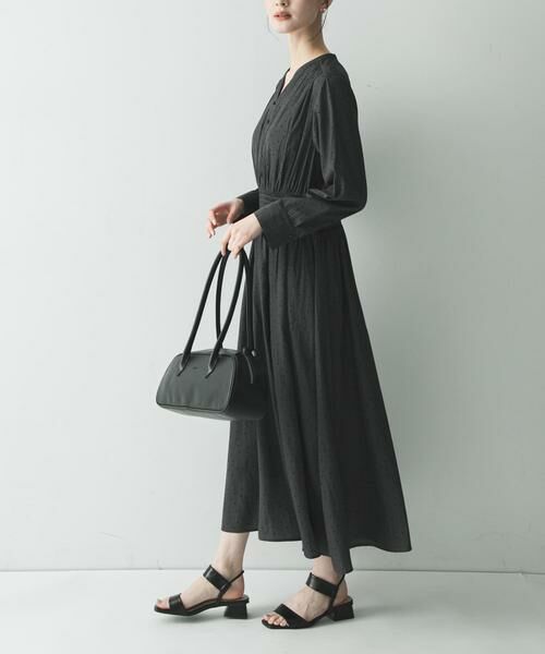 URBAN RESEARCH / アーバンリサーチ ワンピース | ウエストシャーリングドットワンピース | 詳細12