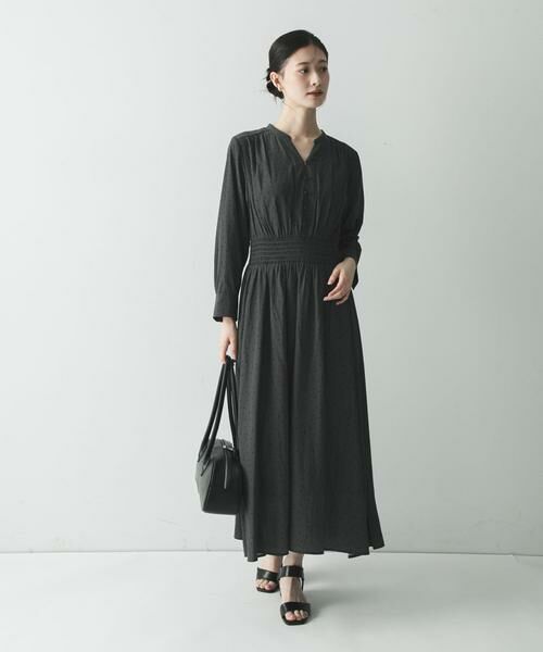 URBAN RESEARCH / アーバンリサーチ ワンピース | ウエストシャーリングドットワンピース | 詳細15