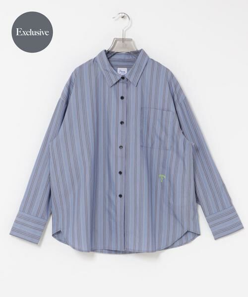 URBAN RESEARCH / アーバンリサーチ Tシャツ | 『別注』PICCA×URBAN RESEARCH　レギュラーカラールーズシャツ（ストライプ）