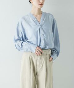 URBAN RESEARCH / アーバンリサーチ シャツ・ブラウス | ブロードカラーレスブラウス