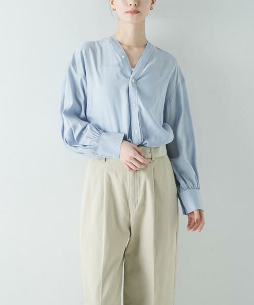 URBAN RESEARCH / アーバンリサーチ シャツ・ブラウス | ブロードカラーレスブラウス | 詳細2