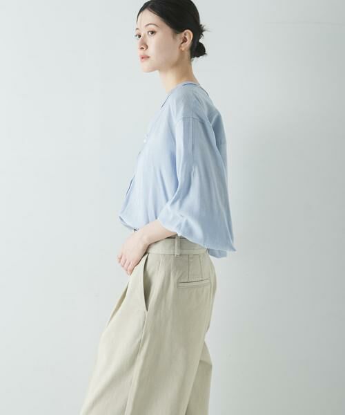 URBAN RESEARCH / アーバンリサーチ シャツ・ブラウス | ブロードカラーレスブラウス | 詳細3