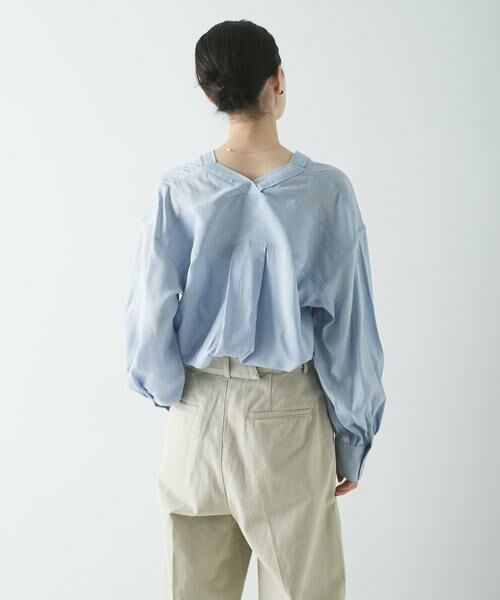 URBAN RESEARCH / アーバンリサーチ シャツ・ブラウス | ブロードカラーレスブラウス | 詳細4