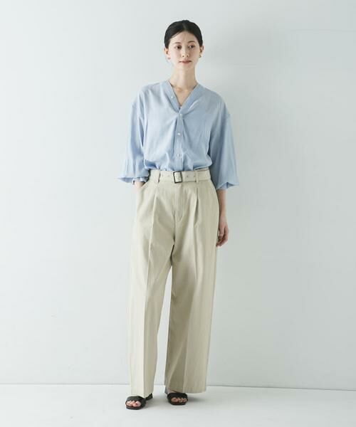 URBAN RESEARCH / アーバンリサーチ シャツ・ブラウス | ブロードカラーレスブラウス | 詳細6