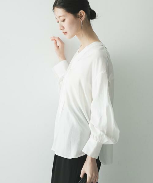 URBAN RESEARCH / アーバンリサーチ シャツ・ブラウス | ブロードカラーレスブラウス | 詳細15