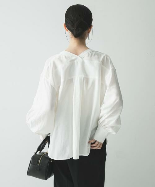 URBAN RESEARCH / アーバンリサーチ シャツ・ブラウス | ブロードカラーレスブラウス | 詳細17