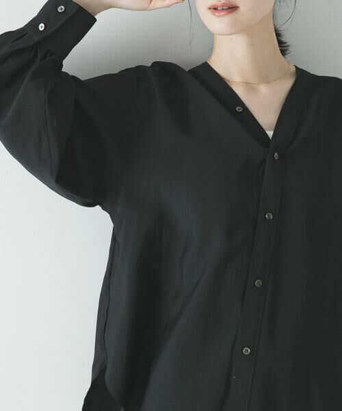 URBAN RESEARCH / アーバンリサーチ シャツ・ブラウス | ブロードカラーレスブラウス | 詳細15