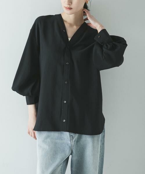 URBAN RESEARCH / アーバンリサーチ シャツ・ブラウス | ブロードカラーレスブラウス | 詳細16