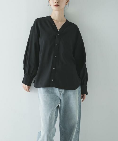 URBAN RESEARCH / アーバンリサーチ シャツ・ブラウス | ブロードカラーレスブラウス | 詳細18
