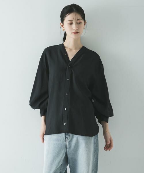 URBAN RESEARCH / アーバンリサーチ シャツ・ブラウス | ブロードカラーレスブラウス | 詳細19