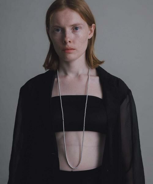 URBAN RESEARCH / アーバンリサーチ ネックレス・ペンダント・チョーカー | decor『デコール』　HEMATITE 4MMBALL NECKLACE | 詳細1