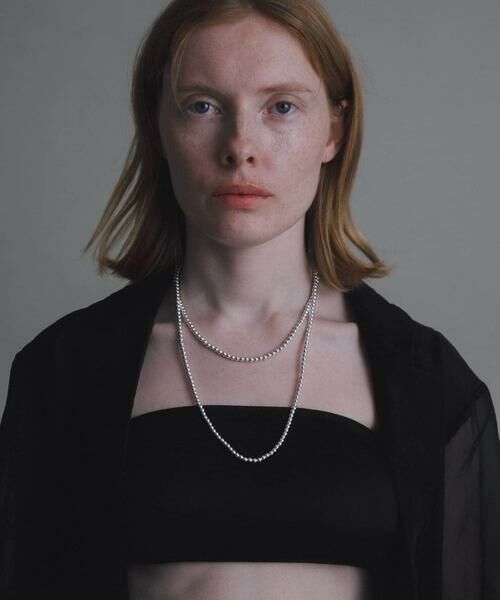 URBAN RESEARCH / アーバンリサーチ ネックレス・ペンダント・チョーカー | decor『デコール』　HEMATITE 4MMBALL NECKLACE | 詳細4