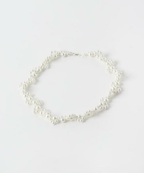 URBAN RESEARCH / アーバンリサーチ ネックレス・ペンダント・チョーカー | decor『デコール』　FLOWER PEARL BEADSCHOKER | 詳細1