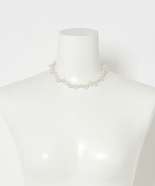 URBAN RESEARCH / アーバンリサーチ ネックレス・ペンダント・チョーカー | decor『デコール』　FLOWER PEARL BEADSCHOKER | 詳細2