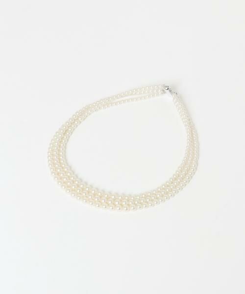 URBAN RESEARCH / アーバンリサーチ ネックレス・ペンダント・チョーカー | decor『デコール』　3STANDPEARLNECKLACE（ホワイト系その他）