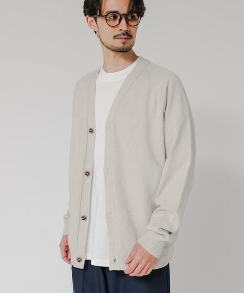 URBAN RESEARCH / アーバンリサーチ カーディガン・ボレロ | SILK NOIL CARDIGAN（ホワイト系その他）