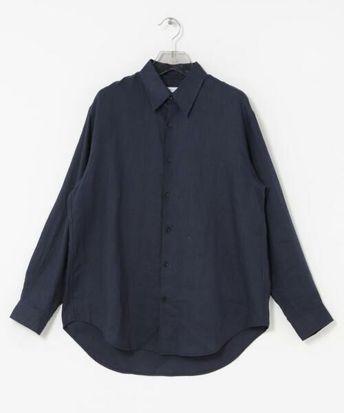 URBAN RESEARCH / アーバンリサーチ シャツ・ブラウス | LINEN REGULAR SHIRTS（ネイビー）