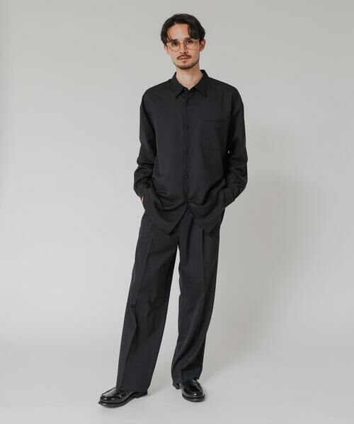 URBAN RESEARCH / アーバンリサーチ その他パンツ | WASHABLE WOOL EASY TROUSER（ネイビー）