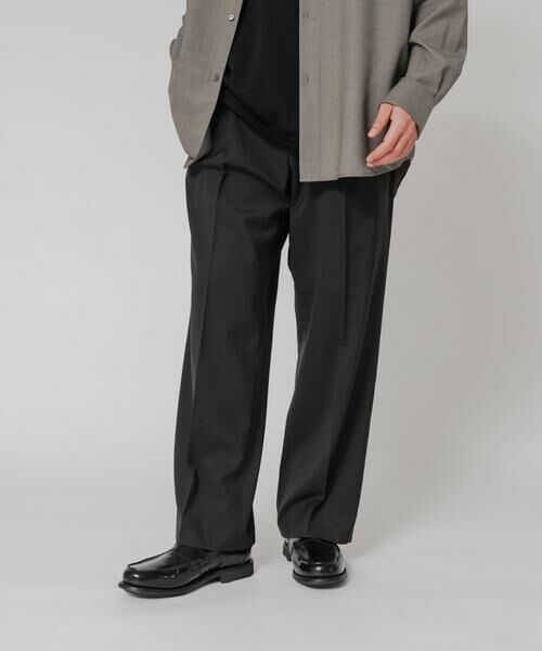 URBAN RESEARCH / アーバンリサーチ その他パンツ | WASHABLE WOOL EASY TROUSER（ブラック）