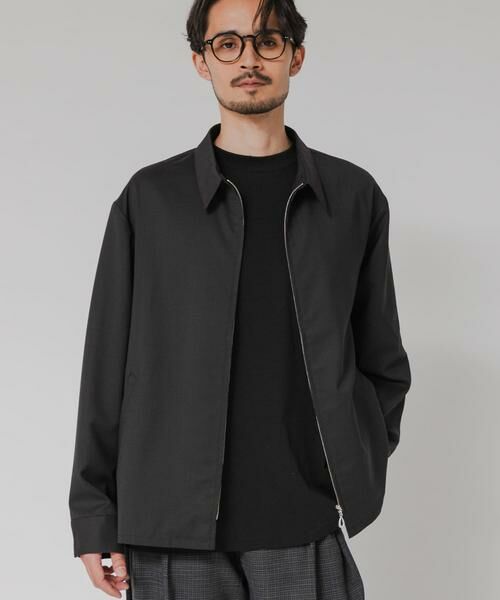 URBAN RESEARCH / アーバンリサーチ ブルゾン | WASHABLE WOOL SPORTS JACKET（ブラック）