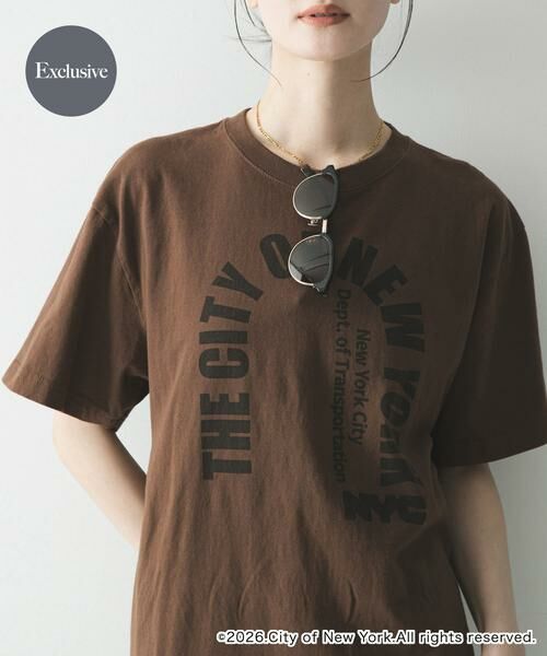 URBAN RESEARCH / アーバンリサーチ Tシャツ | 『別注』GOOD ROCK SPEED×URBAN RESEARCH　 NYC T-SHIRTS（ブラウン）