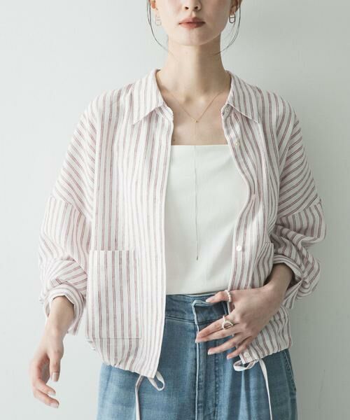 URBAN RESEARCH / アーバンリサーチ シャツ・ブラウス | ラミーレーヨンワイドショートシャツ(レッド系その他)