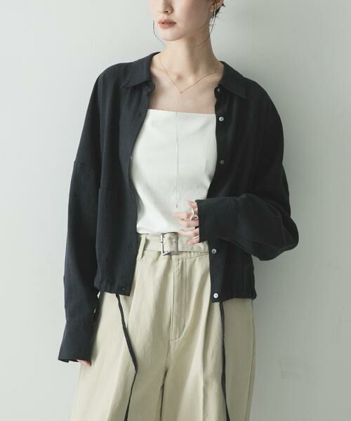 URBAN RESEARCH / アーバンリサーチ シャツ・ブラウス | ラミーレーヨンワイドショートシャツ | 詳細16