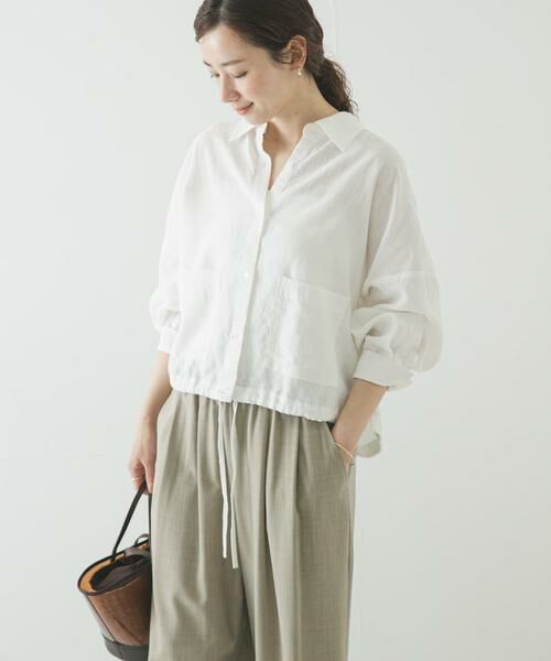 URBAN RESEARCH / アーバンリサーチ シャツ・ブラウス | ラミーレーヨンワイドショートシャツ | 詳細23