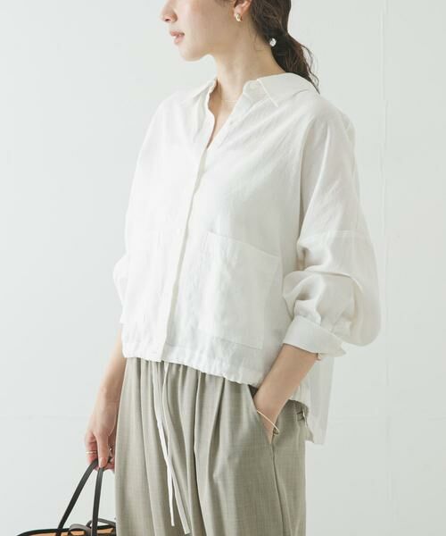 URBAN RESEARCH / アーバンリサーチ シャツ・ブラウス | ラミーレーヨンワイドショートシャツ | 詳細24