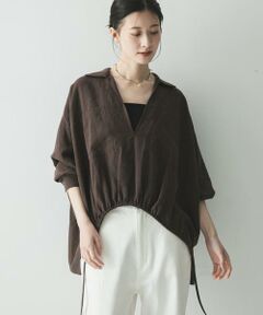 URBAN RESEARCH / アーバンリサーチ シャツ・ブラウス | ラミーレーヨンギャザーヘムシャツ