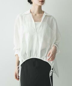 URBAN RESEARCH / アーバンリサーチ シャツ・ブラウス | ラミーレーヨンギャザーヘムシャツ