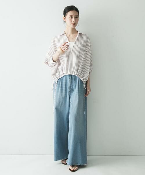 URBAN RESEARCH / アーバンリサーチ シャツ・ブラウス | ラミーレーヨンギャザーヘムシャツ | 詳細7