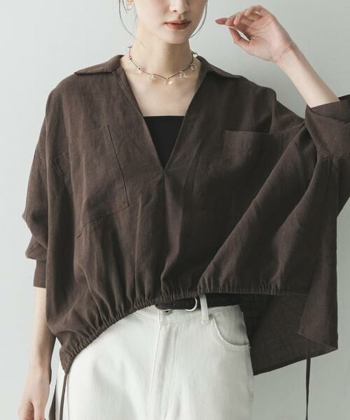 URBAN RESEARCH / アーバンリサーチ シャツ・ブラウス | ラミーレーヨンギャザーヘムシャツ | 詳細10