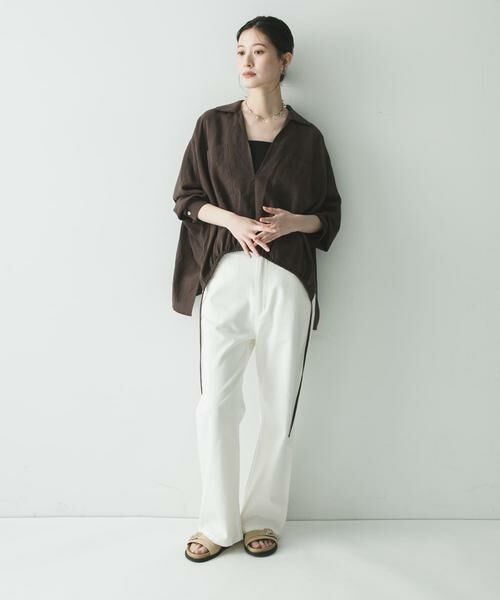 URBAN RESEARCH / アーバンリサーチ シャツ・ブラウス | ラミーレーヨンギャザーヘムシャツ | 詳細16